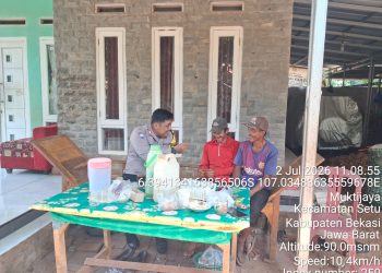 Jaga Bekasi On The Spot, Bhabinkamtibmas Polsek Setu Sambangi Warga Desa Muktijaya