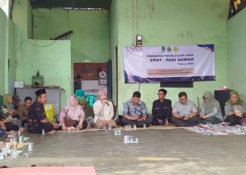 Bhabinkamtibmas Polsek Kedungwaringin Monitoring PPHT Padi Kelompok Tani Kedunggede II