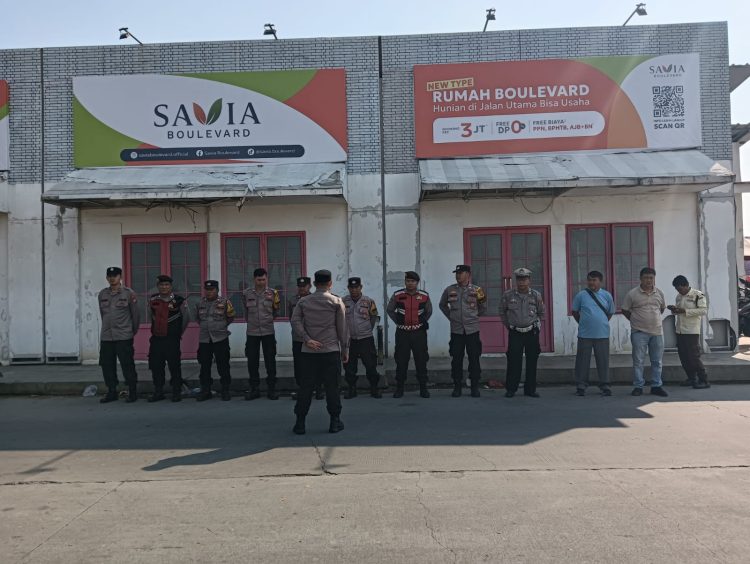 Polsek Cikarang Utara Berikan Pelayanan Pengamanan Sengketa Lahan di Villa Kencana Cikarang