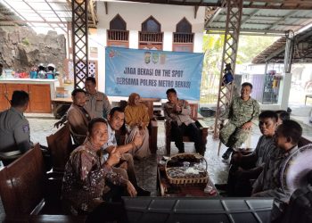 Jaga Bekasi On The Spot, Polsek Kedungwaringin Ajak Warga Perkuat Siskamling dan Cegah Tawuran
