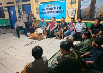 Jaga Jakarta Jaga Bekasi, Polsek Pebayuran Ajak Warga Hidupkan Siskamling Lewat Jaga Bekasi On The Spot