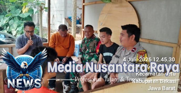 Jaga Jakarta–Jaga Bekasi On The Spot, Bhabinkamtibmas dan Babinsa Perkuat Kepedulian Warga Kertarahayu