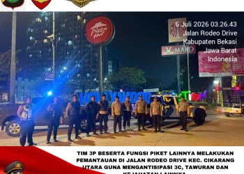 Jaga Jakarta Jaga Bekasi, Patroli Perintis Presisi Sisir Titik Rawan