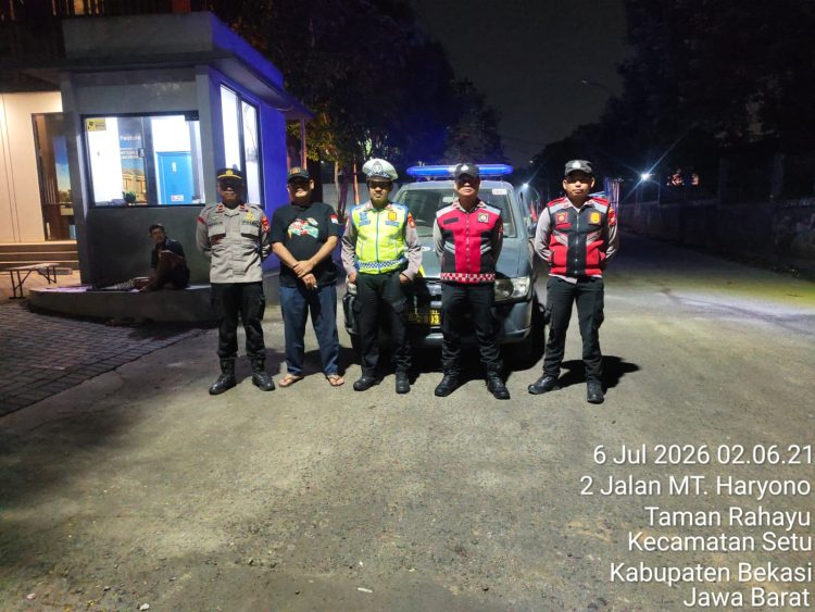 Jaga Jakarta Jaga Bekasi, Polsek Setu Gelar Patroli Biru Antisipasi 3C dan Tawuran