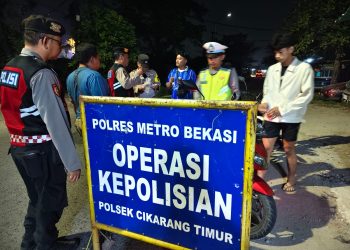 Jaga Jakarta Jaga Bekasi, Polsek Cikarang Timur Gelar OKJ dan Amankan Satu Sepeda Motor Tanpa Surat Lengkap