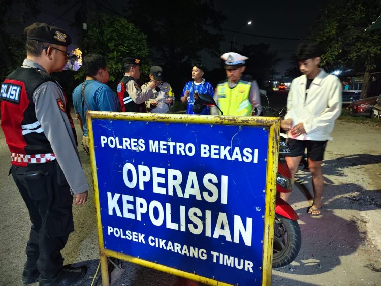 Jaga Jakarta Jaga Bekasi, Polsek Cikarang Timur Gelar OKJ dan Amankan Satu Sepeda Motor Tanpa Surat Lengkap