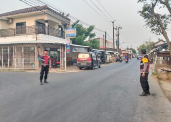 Jaga Jakarta Jaga Bekasi, Polsek Pebayuran Atur Arus Pagi