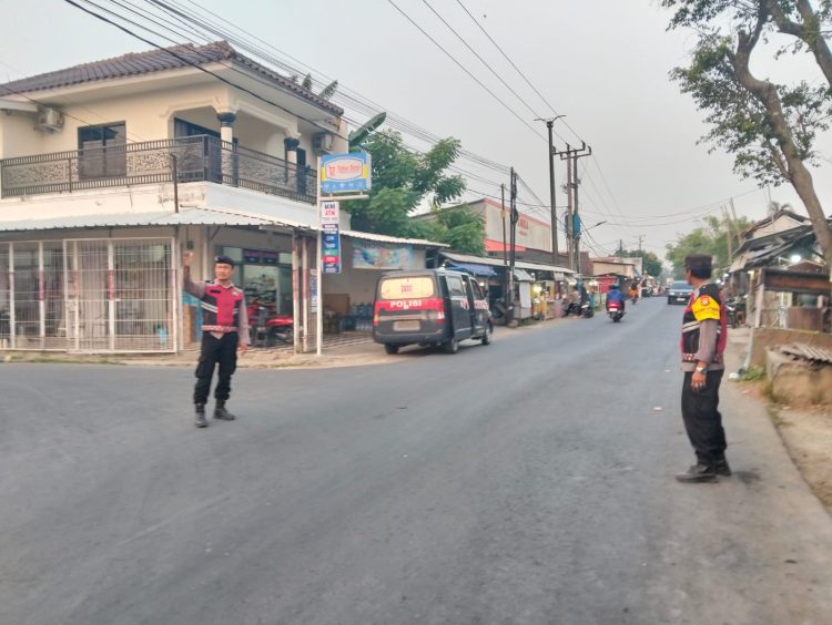 Jaga Jakarta Jaga Bekasi, Polsek Pebayuran Atur Arus Pagi