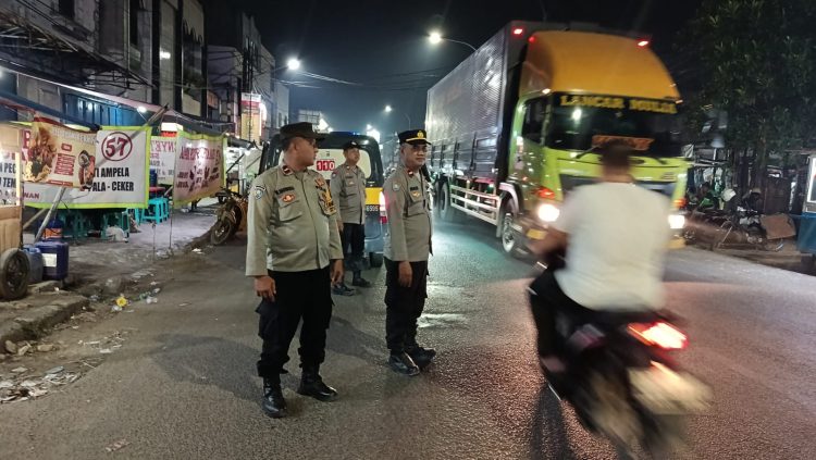 Jaga Jakarta Jaga Bekasi, Patroli Biru Polsek Cikarang Utara Sisir Titik Rawan Kejahatan Jalanan