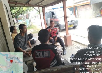 Polsek Muaragembong Patroli Dialogis di Desa Jayasakti