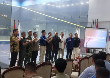 Jaga Jakarta Jaga Bekasi, Polres Metro Bekasi Hadiri Pembukaan Kejurnas Squash 2026 di Stadion Wibawamukti