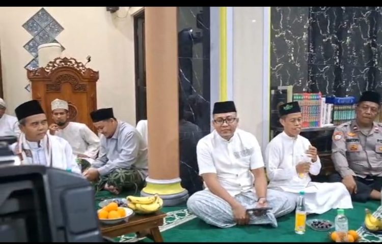 Jaga Bekasi On The Spot, Kapolsek Cikarang Selatan Hadiri Ta’lim Rutin FK-DKM Desa Ciantra