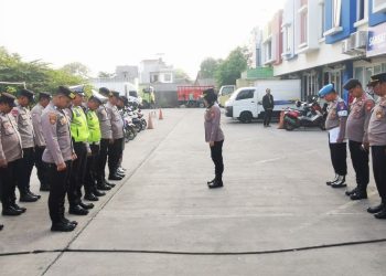 Jaga Jakarta Jaga Bekasi, Polres Metro Bekasi Kawal Keberangkatan Massa Buruh FSP GI Menuju Jakarta