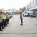 Jaga Jakarta Jaga Bekasi, Polres Metro Bekasi Kawal Keberangkatan Massa Buruh FSP GI Menuju Jakarta