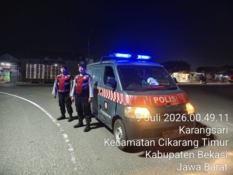 Jaga Jakarta Jaga Bekasi, Patroli Samapta Polsek Cikarang Timur Hadir Cegah 3C dan Tawuran Remaja