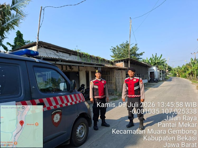 JAGA JAKARTA ON THE SPOT, Polsek Muara Gembong Patroli KRYD Siang Hari Antisipasi Guantibmas dan Kejahatan Jalanan