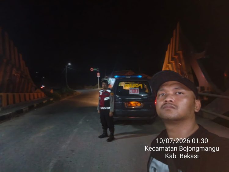 Patroli Biru Polsek Bojongmangu Perkuat Pengawasan di Jalur Perbatasan