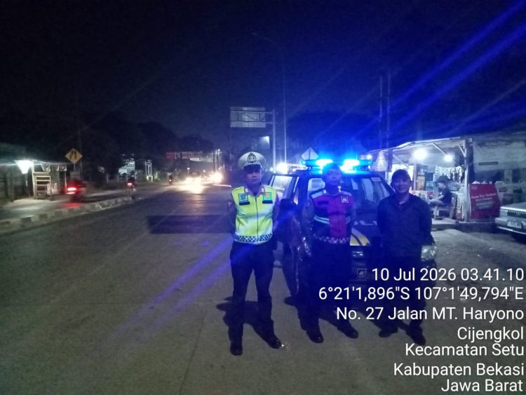 JAGA JAKARTA ON THE SPOT, Patroli Biru Polsek Setu Sisir Titik Rawan Kejahatan Jalanan