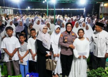 Semarak Muharam 1448 H, Polsek Tambun Selatan Hadiri Tabligh Akbar dan Santunan Anak Yatim di Graha Prima Mangunjaya