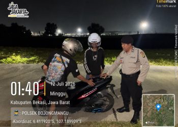 Patroli Biru Polsek Bojongmangu Intensifkan Harkamtibmas untuk Cegah Kejahatan 3C
