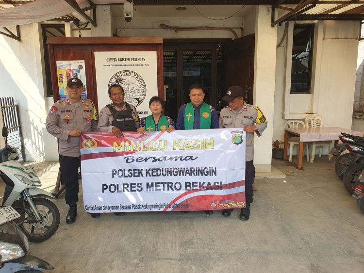 Polsek Kedungwaringin Pererat Kemitraan dengan Tokoh Agama Melalui Program Minggu Kasih di Gereja Pasundan