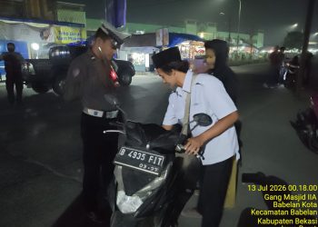 Polsek Babelan Gelar Operasi Kejahatan Jalanan, Amankan Satu Kendaraan Tanpa Kelengkapan Surat