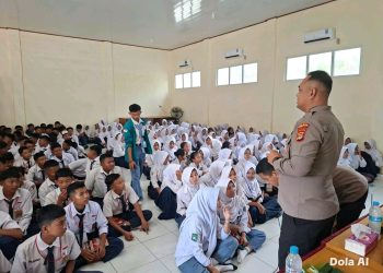 Polsek Tanjung Raya Kawal MPLS SMKN 01 Mesuji: Bangun Karakter Siswa Bebas Bullying dan Narkoba