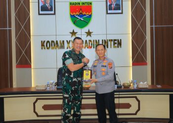 Kapolda Lampung Sambangi Pangdam XXI/Radin Inten, Perkuat Sinergi TNI-Polri Jaga Kondusivitas Daerah
