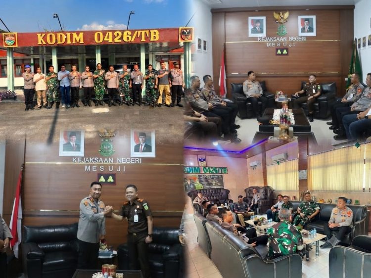 Perkuat Sinergitas dan Stabilitas Wilayah, Kapolres Mesuji Kunjungi Kodim 0426/TB dan Kejari Mesuji