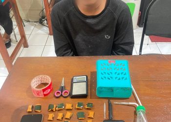 Digaji Rp 500 Ribu dan Satu Paket Sabu, Kurir Jaringan Narkotika Dibekuk Dit Resnarkoba Polda Jateng Bersama 24 Paket Barang Bukti