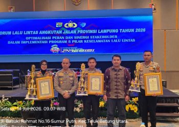 Sat Lantas Polres Mesuji Raih Tiga Penghargaan, Salah Satunya Juara Umum Ke-3 Lomba TPKP Tingkat SMP/SMA/SMK Rangkain Hari Bhayangkara Ke 80
