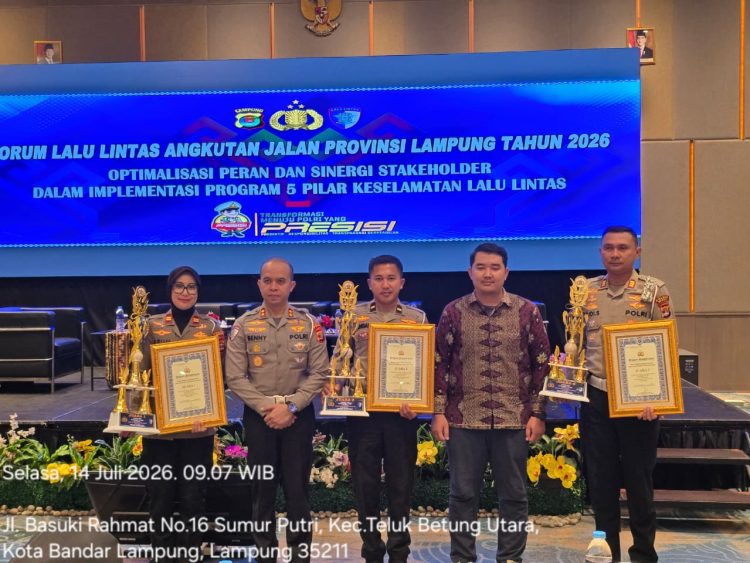 Sat Lantas Polres Mesuji Raih Tiga Penghargaan, Salah Satunya Juara Umum Ke-3 Lomba TPKP Tingkat SMP/SMA/SMK Rangkain Hari Bhayangkara Ke 80
