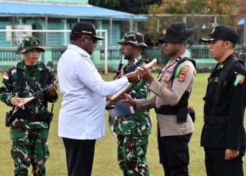 TMMD Ke-128 Resmi Dibuka TNI dan Pemda Bangun Kampung Wanam Untuk Kesejahteraan Masyarakat