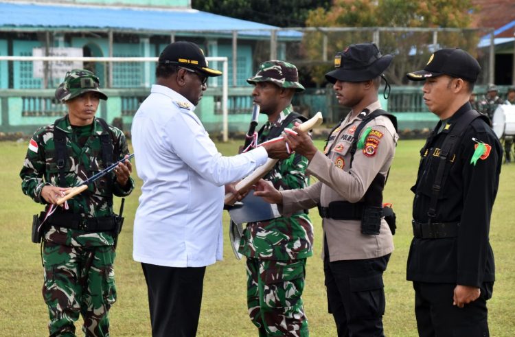 TMMD Ke-128 Resmi Dibuka TNI dan Pemda Bangun Kampung Wanam Untuk Kesejahteraan Masyarakat