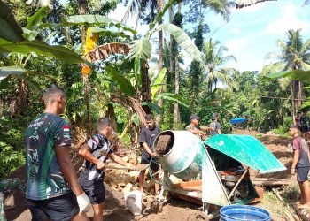 Pembangunan Jembatan Gantung Sungai Afia Dimulai, Satgas Bakti TNI Kebut Pekerjaan Demi Akses Warga