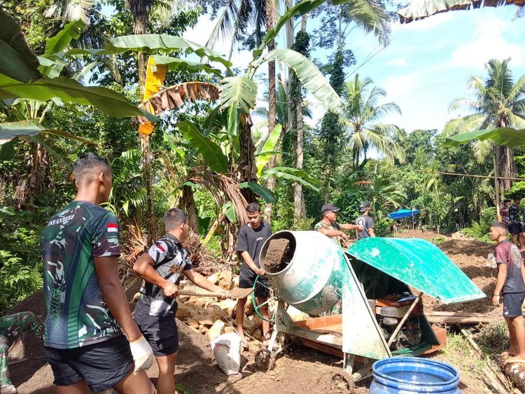 Pembangunan Jembatan Gantung Sungai Afia Dimulai, Satgas Bakti TNI Kebut Pekerjaan Demi Akses Warga