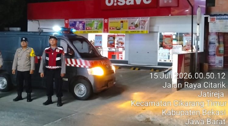JAGA JAKARTA ON THE SPOT, Patroli Polsek Cikarang Timur Antisipasi 3C, Begal, dan Tawuran Remaja