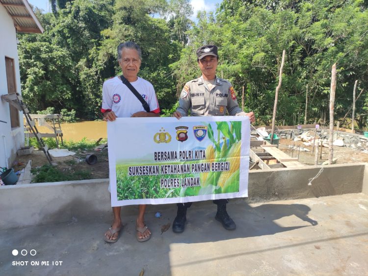 Polsek Menjalin Sampaikan Imbauan Dukung Program Ketahanan Pangan Bergizi kepada Masyarakat