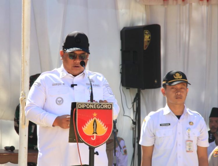 Dengan Lantang Pasiter Kodim 0728/Wonogiri Bacakan Laporan Pelaksanaan TMMD Sengkuyung Tahap III 2026