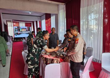 JAGA JAKARTA ON THE SPOT, Polres Metro Bekasi Hadiri Pembukaan TMMD Ke-129 Tahun 2026 di Cibarusah