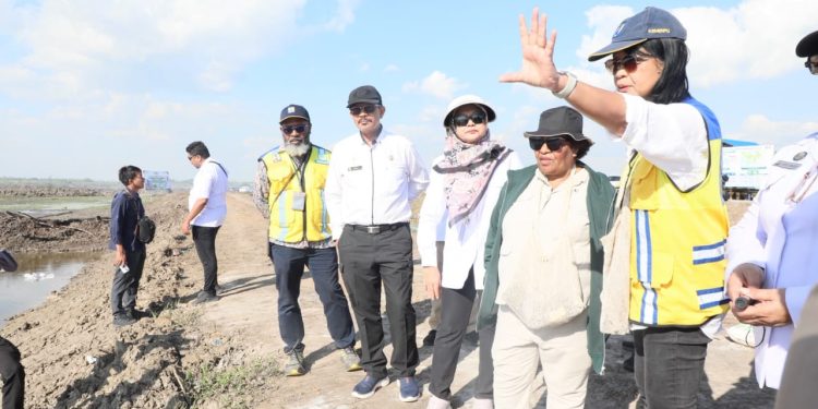 Wamendagri Ribka Haluk Dampingi Wamen PU Tinjau Infrastruktur Strategis di Papua Selatan