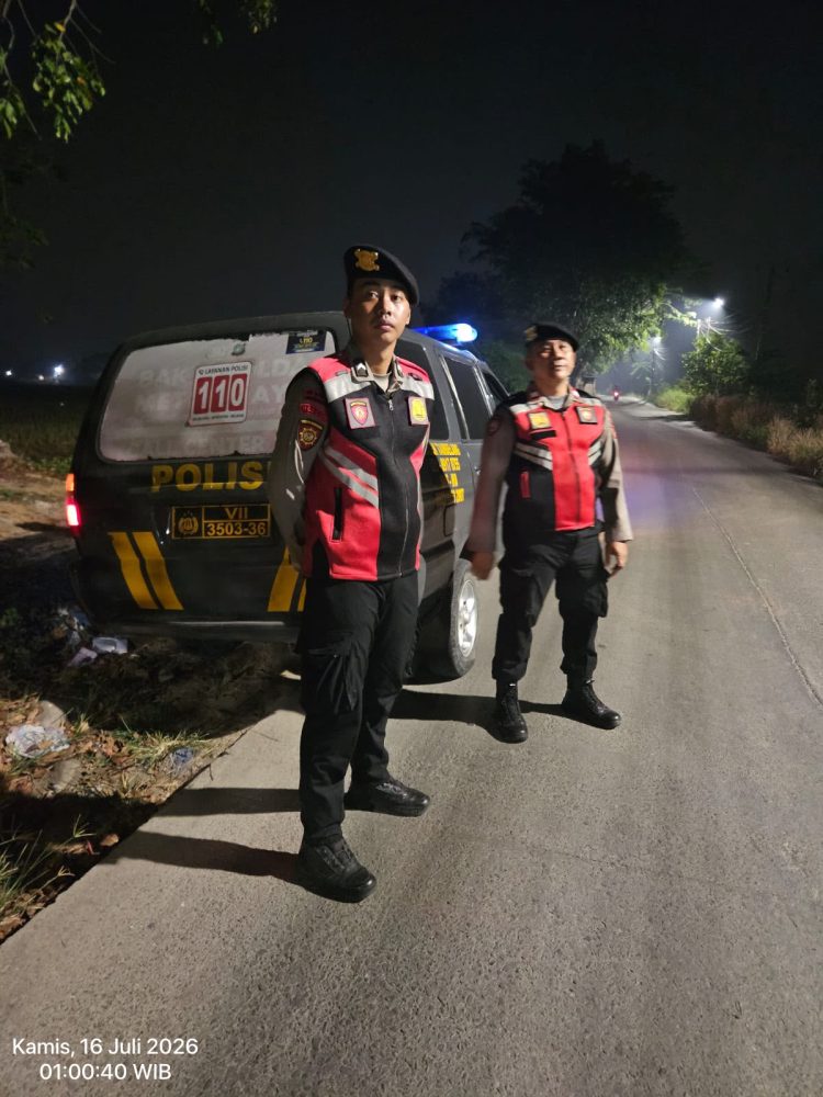 Patroli Jaga Jakarta Jaga Bekasi, Polsek Tambelang Cegah Tawuran dan Kejahatan Jalanan