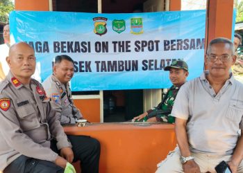 Jaga Bekasi On The Spot, Polsek Tambun Selatan Perkuat Pencegahan Kejahatan Bersama Warga Karang Satria