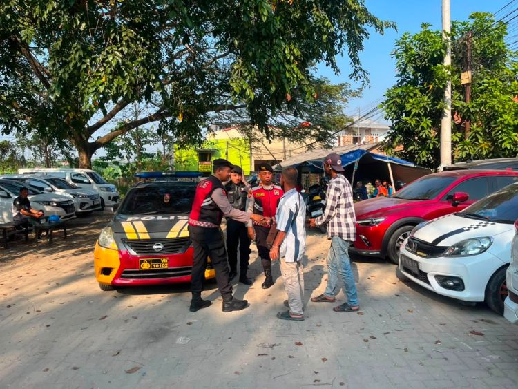 Patroli Jaga Jakarta Jaga Bekasi, Sat Samapta Polres Metro Bekasi Sampaikan Pesan Kamtibmas di Simpangan