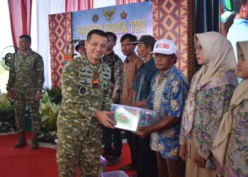 TNI Buktikan Komitmen Perkuat Ketahanan Pangan, Danrem 043/Gatam Hadiri Panen Raya Nasional Bersama Presiden RI