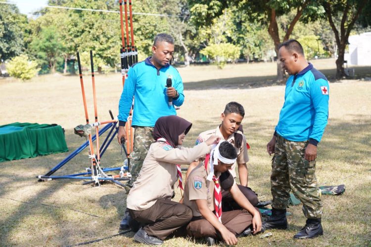 Bentuk Generasi Tangguh, Persami KKRI Kodim 0808/Blitar Bekali Pelajar Materi Bela Negara Hingga Survival