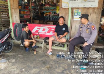 Polsek Air Besar Intensifkan Patroli Siang, Bengkel Jadi Sasaran Dialog Kamtibmas