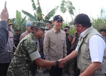 Dandim 0402/OKI Dampingi Pangdam II/Sriwijaya Hadiri Panen Raya TNI Dukung Ketahanan Pangan Nasional