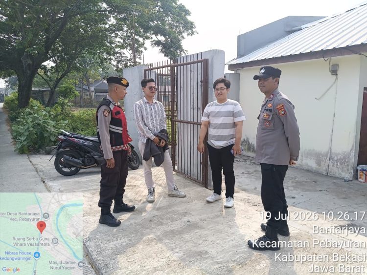 Patroli Dialogis Jaga Bekasi, Polsek Pebayuran Sambangi Warga Kampung Panderesan