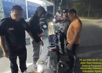 Operasi Kejahatan Jalanan Polsek Babelan Amankan Sepeda Motor Tanpa Kelengkapan Surat